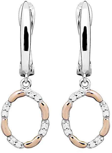 JVD Ezüst  bicolor fülbevaló SVLE0287SH8BK00