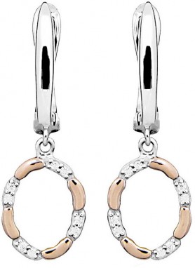 JVD Ezüst  bicolor fülbevaló SVLE0287SH8BK00 galéria