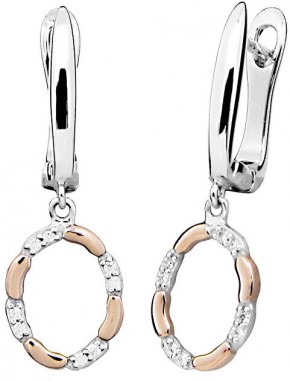 JVD Ezüst  bicolor fülbevaló SVLE0287SH8BK00 galéria