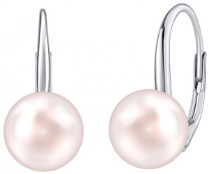 Silvego Ezüst fülbevaló világos rózsaszín Swarovski® gyönggyel VSW015ELPS galéria