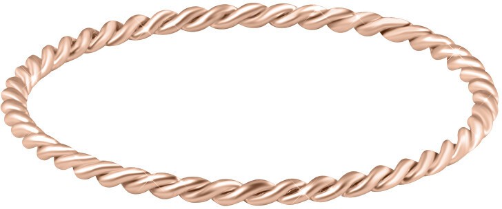 Troli Minimalistaaranyozott acél gyűrű Rose Gold 62 mm