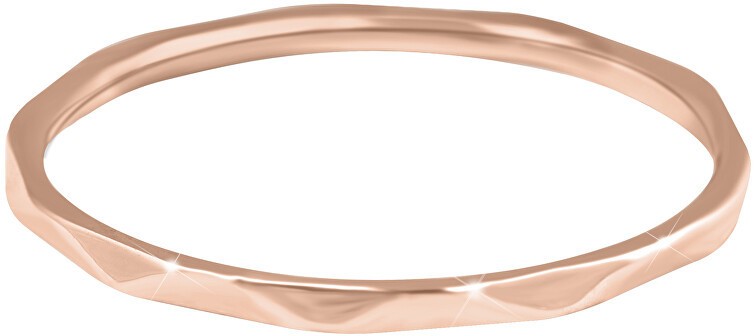 Troli Minimalista aranyozott gyengéd kivitelezésű gyűrű RoseGold 62 mm