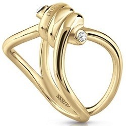 Guess Divatos aranyozott gyűrű csomóval UBR29004 56 mm