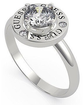 Guess Elegáns acél gyűrű kristállyal UBR20046 54 mm