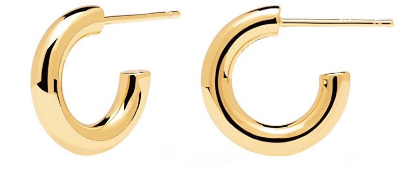 PDPAOLA Minimalista karika aranyozott fülbevaló  Mini CLOUD Gold AR01-376-U