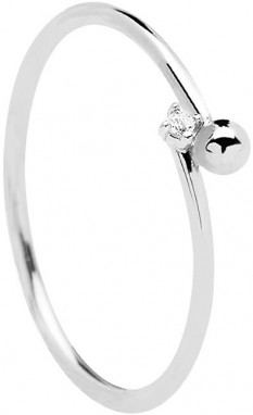 PDPAOLA Minimalista ezüst gyűrű ESSENTIA Silver AN02-130 52 mm galéria