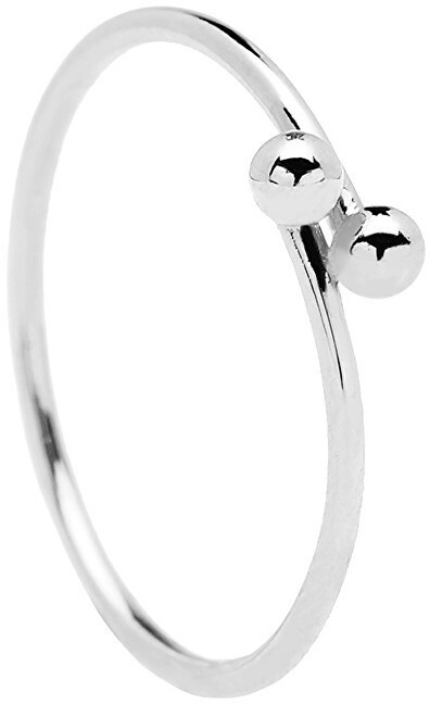 PDPAOLA AURA Silver AN02-128 ezüst minimalista gyűrű 56 mm