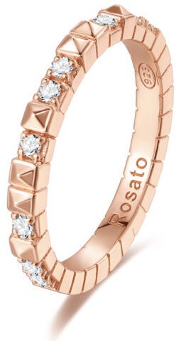 Rosato Eredeti bronz gyűrű cirkónium kövekkel Cubica RZA012 58 mm