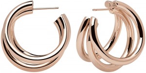 PDPAOLA Fényűző bronz karika fülbevaló TRUE Rose Gold AR03-066-U galéria