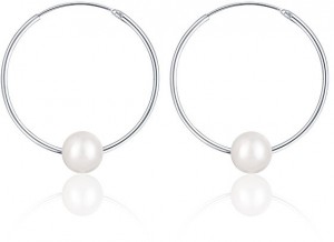 JwL Luxury Pearls Karika ezüst fülbevaló fehér igazgyönggyel JL0633 galéria
