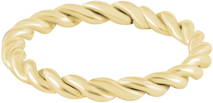 Troli Modern aranyozott csavart acélgyűrű 62 mm