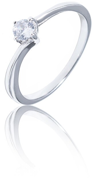 JVD Bájos ezüst gyűrű színtiszta cirkóniummal SVLR0345XF3BI 60 mm
