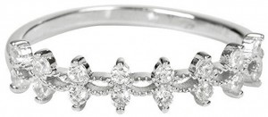Brilio Silver Modern ezüst gyűrű kristályokkal SRJ05 58 mm galéria