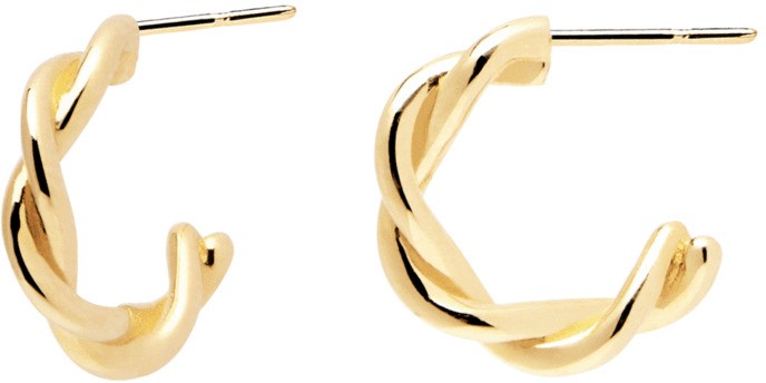 PDPAOLA Aranyozott karika fülbevalók  RODEO Gold AR01-206-U