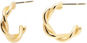 PDPAOLA Aranyozott karika fülbevalók  RODEO Gold AR01-206-U galéria