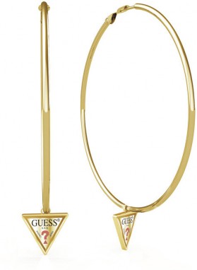 Guess Elegáns aranyozott karika fülbevaló UBE79061 3 cm galéria