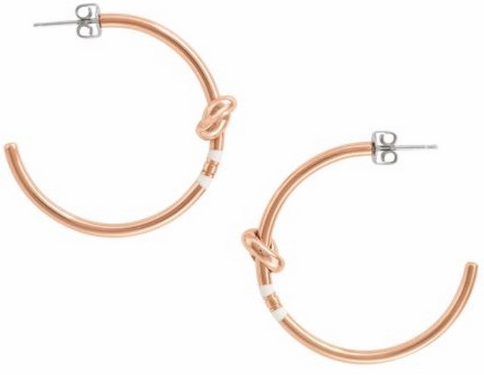 Tommy Hilfiger Bronz karika fülbevaló csomóval TH2700653