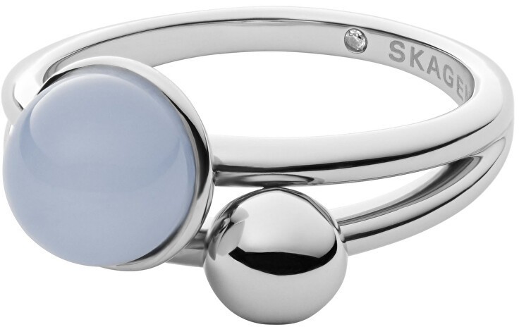Skagen Modern acél gyűrű Sea Glass SKJ1437040 53 mm