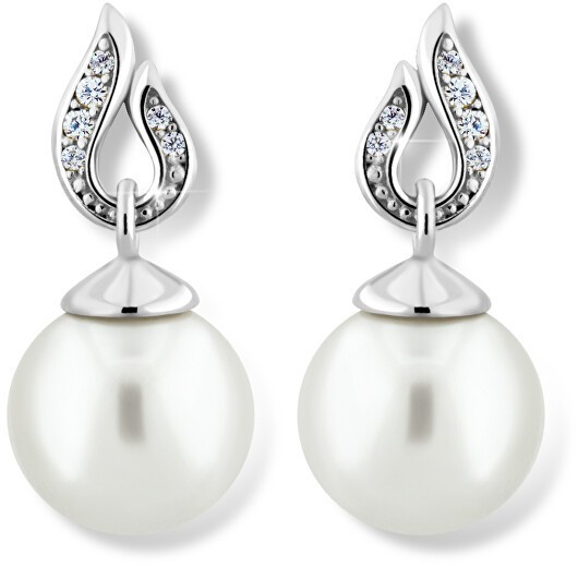 Cutie Jewellery Lenyűgöző gyöngy fülbevalók fehér aranyból Z6397-3125-10-X-2