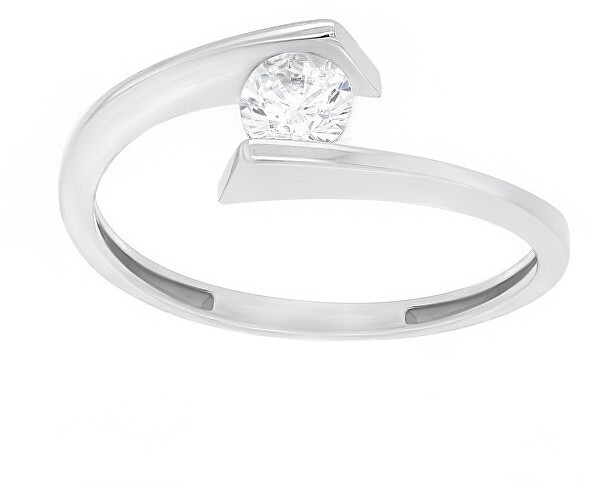 Brilio Silver Elegáns, ezüst, cirkóniumkövekkel kirakott gyűrű SR037W 55 mm