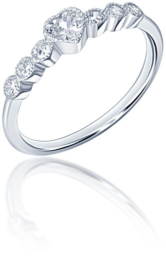 JVD Romantikus ezüst gyűrű cirkónium kövekkel SVLR0346XF3BI 61 mm