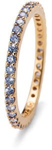 Oliver Weber Jolie aranyozott ezüst gyűrű kék ​​kristályokkal  63225G BLU L (56 - 59 mm) galéria
