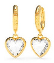 Guess Aranyozott karika fülbevaló szívekkel   From Guess With Love UBE70029