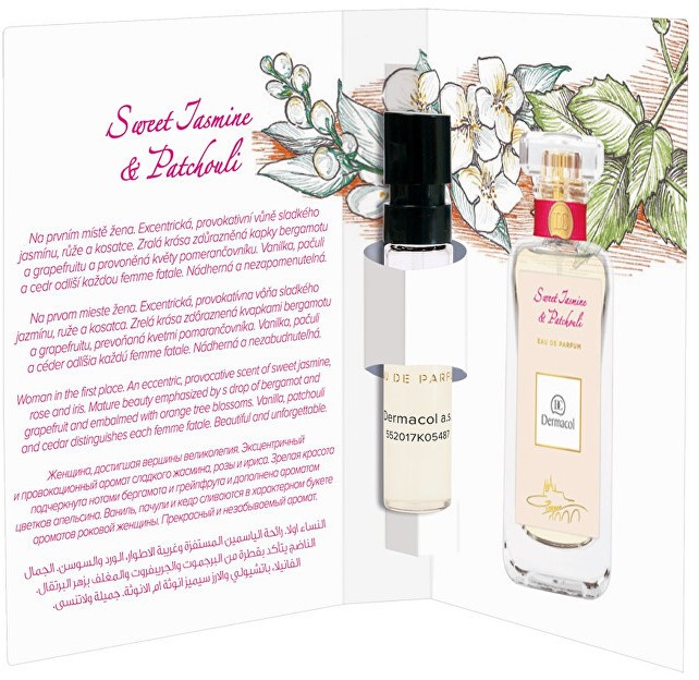 Dermacol Parfümvíz Sweet Jasmine & Patchouli teszter 2 ml