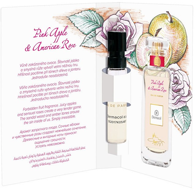 Dermacol Parfümvíz  Pink Apple & American Rose teszter 2 ml