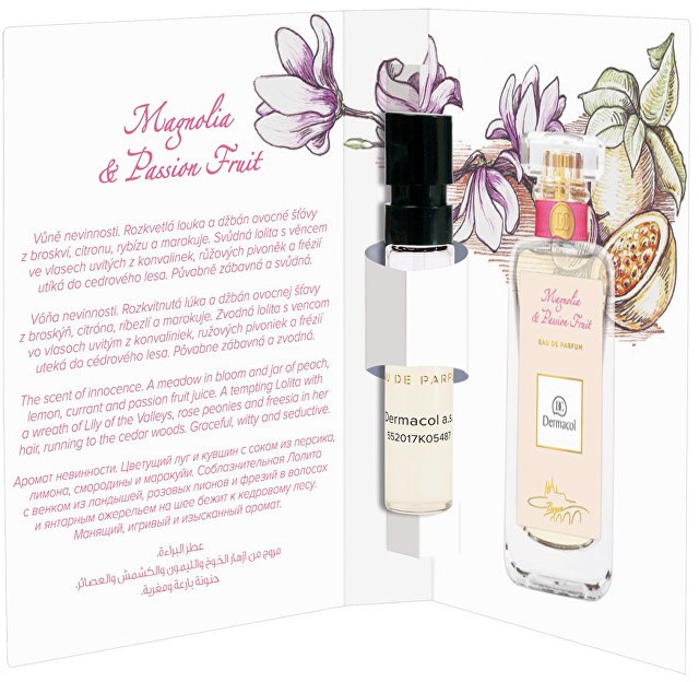 Dermacol Parfümvíz Magnolia & Passion Fruit teszter 2 ml