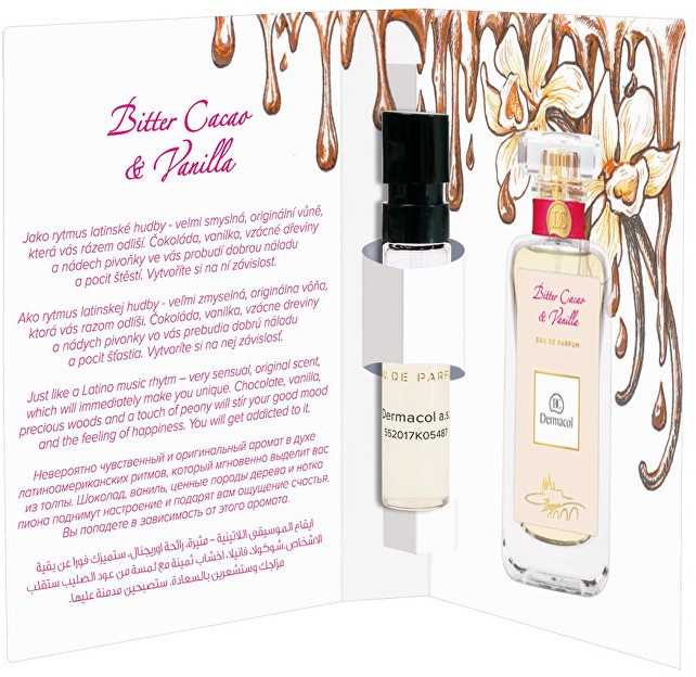 Dermacol Parfümvíz  Bitter Cacao & Vanilla teszter 2 ml