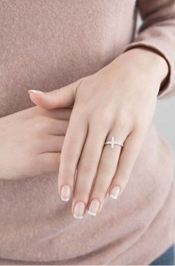 Amen Eredeti ezüst gyűrű cirkónium rózsafüzér ACOBB 54 mm galéria