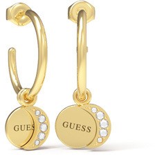 Guess Karika aranyozott fülbevaló medálokkal  Moon Phases JUBE01191JWYG