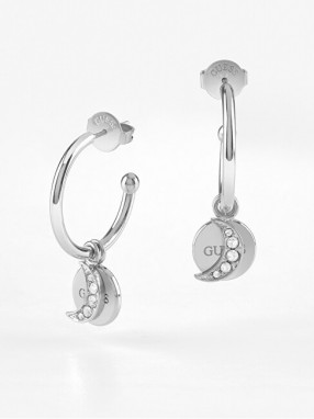 Guess Karika aranyozott fülbevaló medálokkal  Moon Phases JUBE01191JWYG galéria