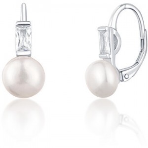 JwL Luxury Pearls Csodálatos ezüst fülbevalók valódi gyöngyökkel JL0716 galéria