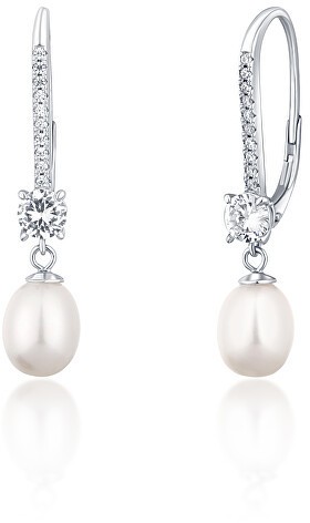 JwL Luxury Pearls Luxus ezüst fülbevaló igazgyönggyel JL0717