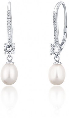 JwL Luxury Pearls Luxus ezüst fülbevaló igazgyönggyel JL0717 galéria