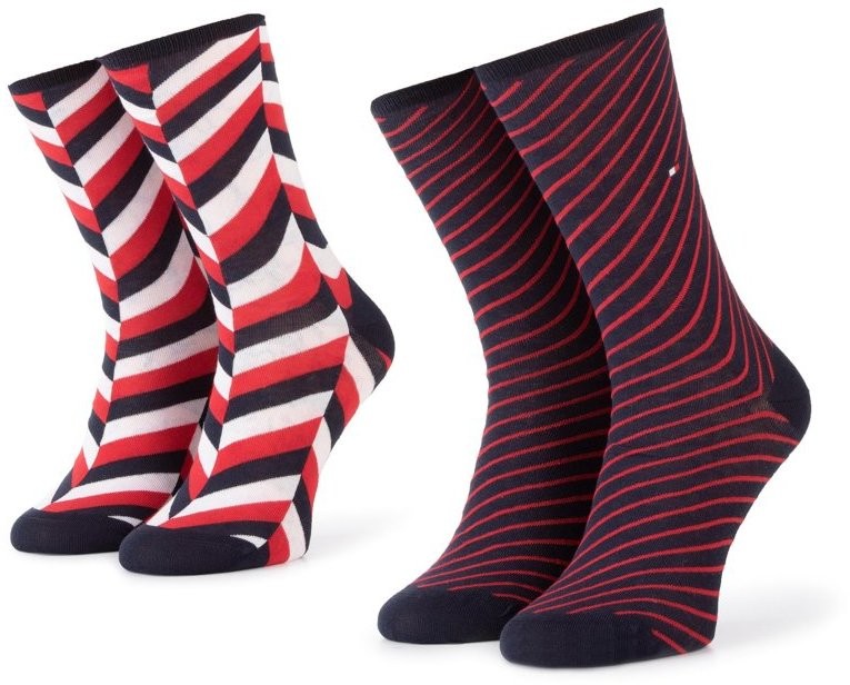 Két pár hosszú szárú női zokni TOMMY HILFIGER