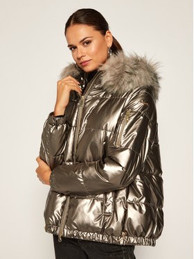 Geox Pehelykabát W Becksie W0428S-T2658 Ezüst Regular Fit