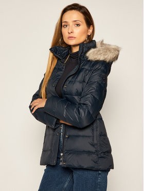 Tommy Hilfiger Pehelykabát Th Ess Tyra WW0WW28610 Sötétkék Regular Fit