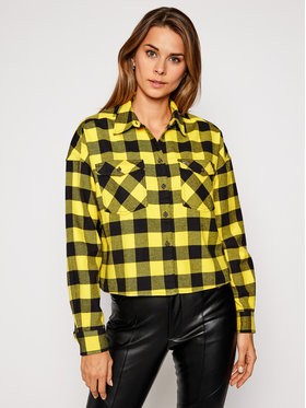 Tommy Jeans Ing Tjw Gingham Check DW0DW08910 Sárga Relaxed Fit