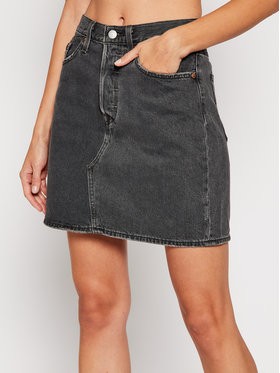 Levi's® Farmer szoknya Decon Iconic 77882-0018 Fekete Regular Fit
