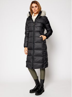 Tommy Hilfiger Pehelykabát Ess Tyra WW0WW29291 Fekete Regular Fit