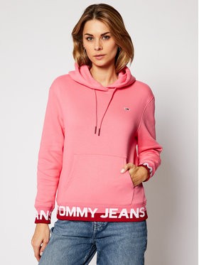 Tommy Jeans Pulóver Tjw Branded DW0DW08980 Rózsaszín Loose Fit
