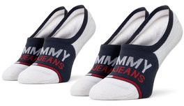 Tommy Jeans 2 pár/csomag unisex bokazokni 100000402 Fehér