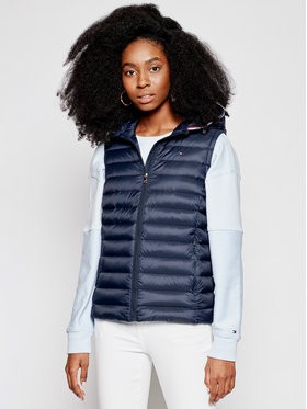 Tommy Hilfiger Mellény Th Ess Lw Down Vest WW0WW30841 Sötétkék Regular Fit