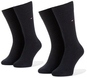 Tommy Hilfiger 2 pár hosszú szárú unisex zokni 371111 Sötétkék