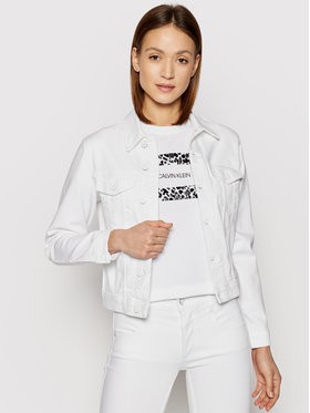 Calvin Klein Farmer kabát Denim Trucker K20K202826 Fehér Regular Fit