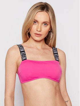 Calvin Klein Swimwear Bikini felső Bandeu KW0KW01228 Rózsaszín