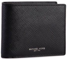 MICHAEL Michael Kors Nagyméretű férfi pénztárca Harrison 39F5LHRF3L Fekete